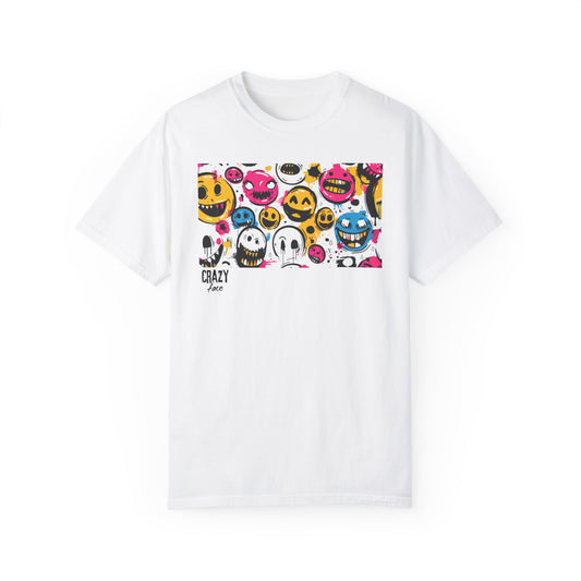 Crazy Faces Unisex Garment-Dyed T-shirt